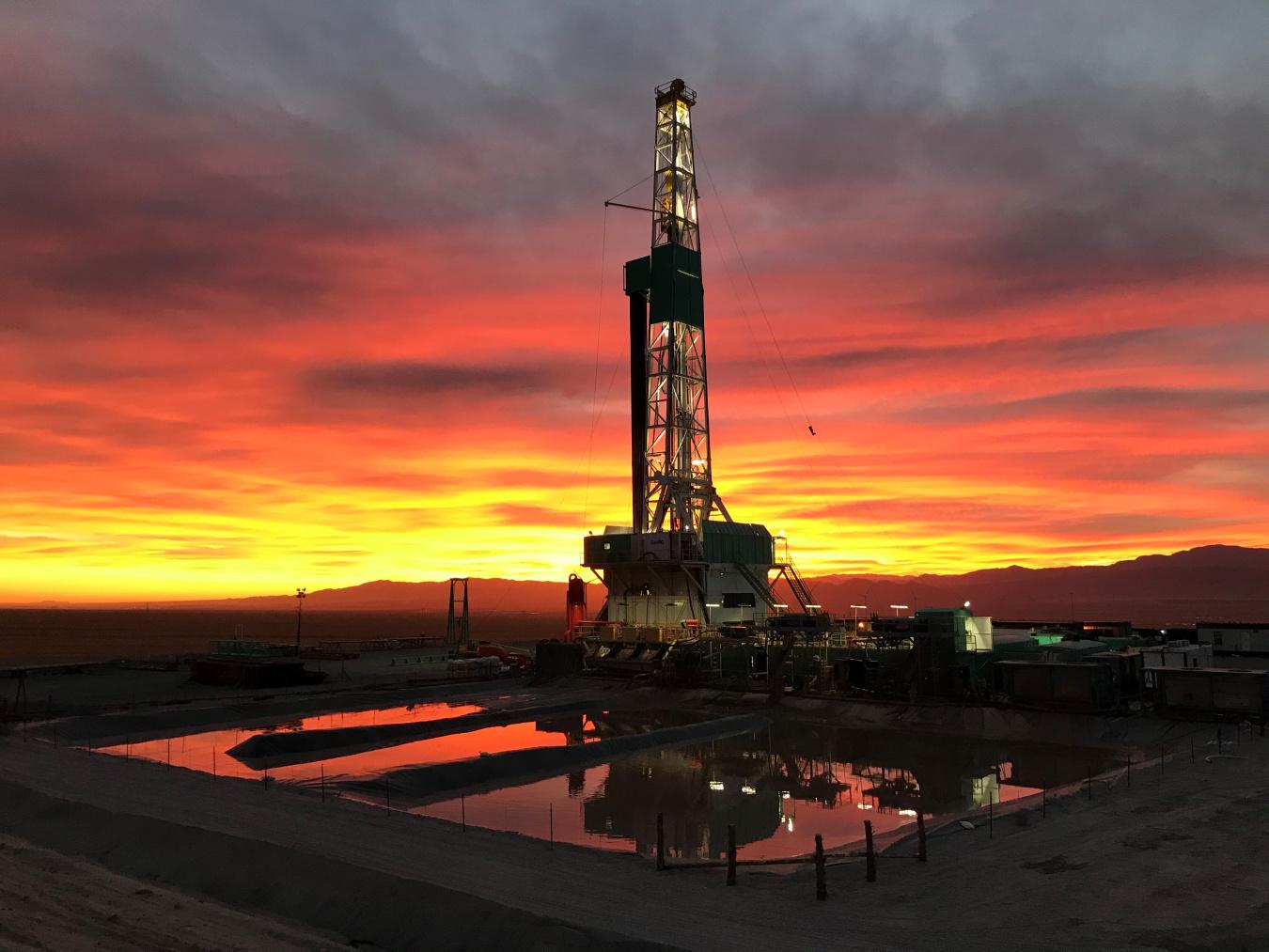 The Utah FORGE geothermal site at sunset, November 2020 (photo credit: Clay J.)